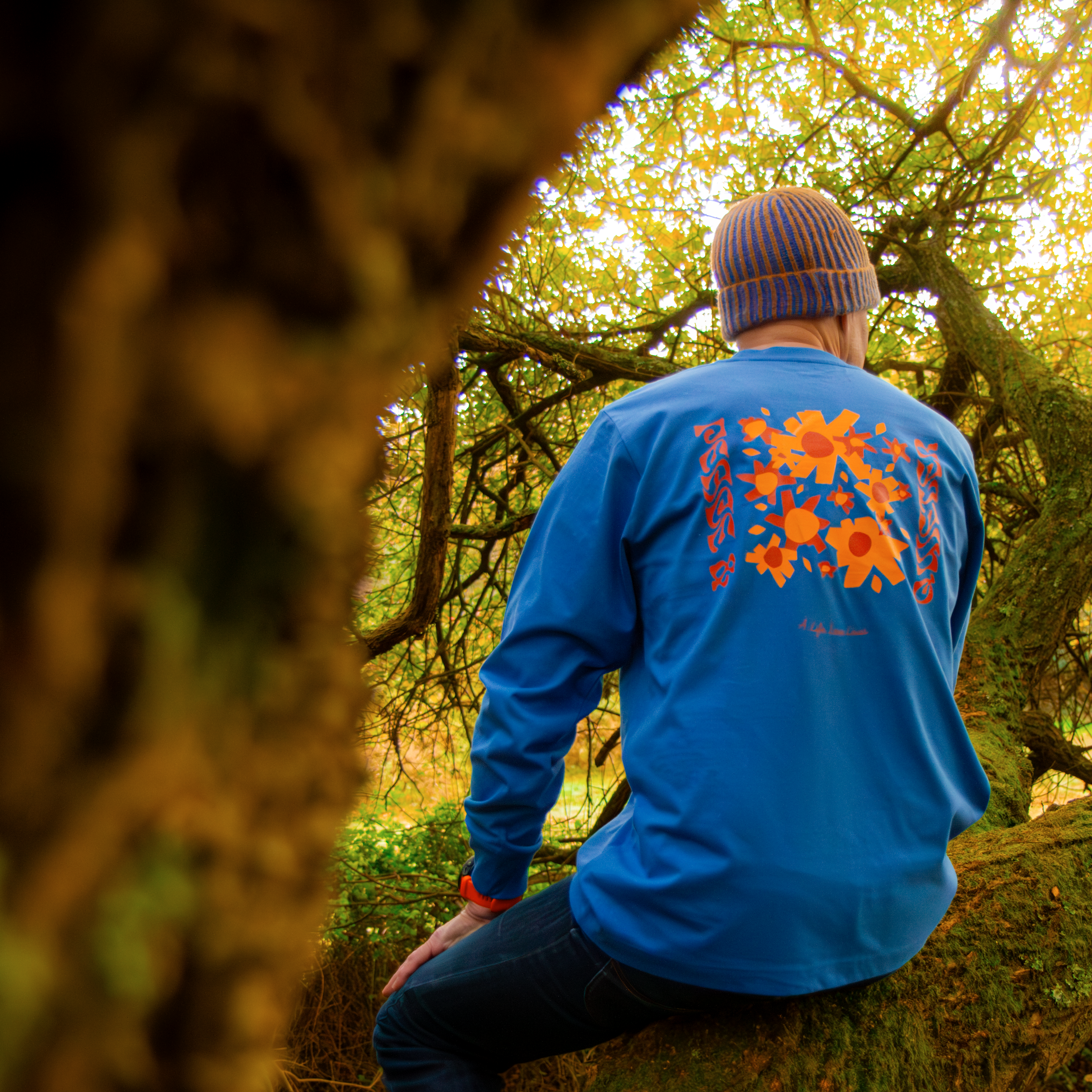 Peace and Flowers Long Sleeve | Organic Cotton | QUIETER